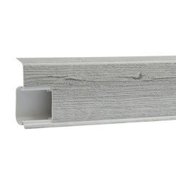Plinthe 55mm PVC 2m chêne CALISTO + 5 vis GRATUITES !