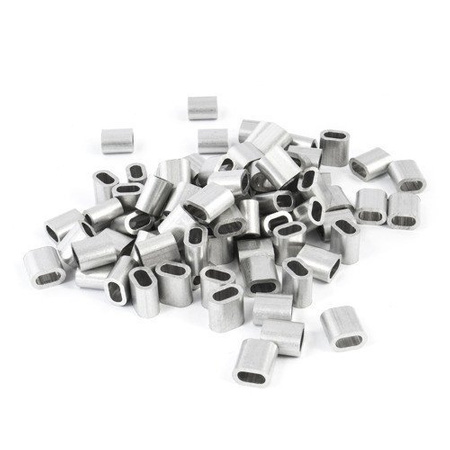 Manchon en aluminium Coupleur Collier de serrage pour cordes de 4mm