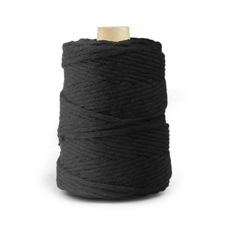 Cordon Macramé en Coton 5mm 100m NOIR