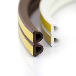 Joint caoutchouc autocollant D SD-1 9x7,5mm BLANC