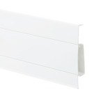 Plinthe PVC 75mm 2m BLANC + 5 vis GRATUIT !