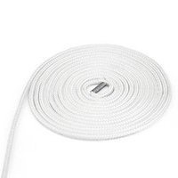 Cordage de voile tressé en polypropylène BLANC Uni sans boucle 5mm