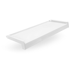 Appui de fenêtre extérieur en aluminium ALU Blanc RAL 9016 Largeur 17.5cm