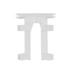 Bande de moquette coin intérieur BLANC