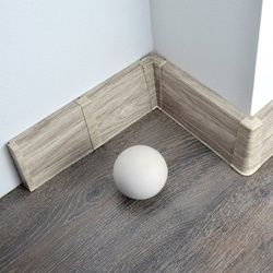 75mm PVC plinthe 2m chêne HOKAIDO + 5 vis GRATUITES !