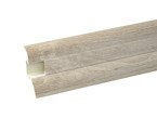 Plinthe 62mm PVC 2m CHÊNE BLANC + 5 vis GRATUITES !