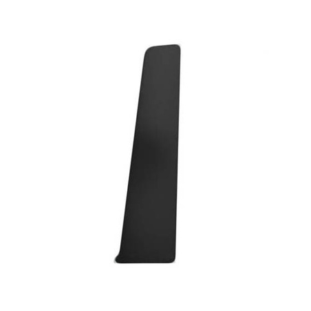 Terminaison droite pour plinthe en PVC 75mm BLACK MAT