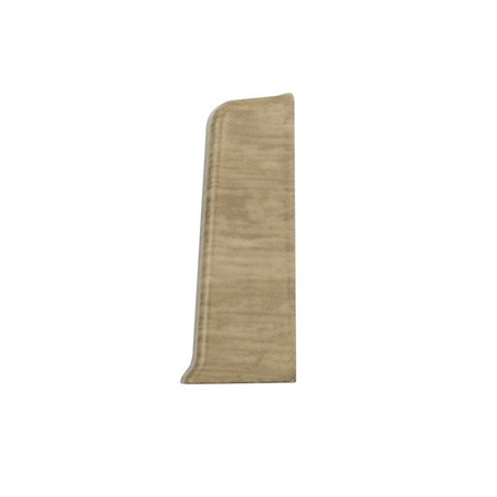 Terminaison droite pour plinthe en PVC de 55 mm MONASTER OAK