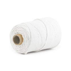 Ficelle de coton Macramé 5mm 100m BLANC