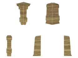 Plinthe 55mm PVC 2.5m CANYON OAK + 5 vis GRATUITES !
