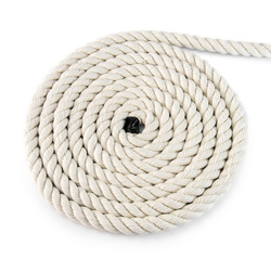 COTTON YELLING ROPE Twisted Corde torsadée en coton BLANC 12mm
