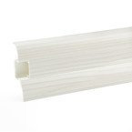 62mm PVC 2.5m plinthe en pin blanc + 5 vis GRATUITEMENT !