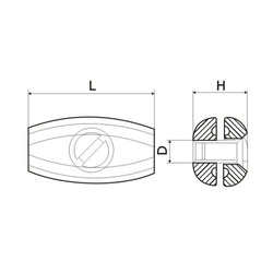 Collier de serrage CUBE Full Aluminium 5mm