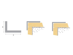 PVC Angle de protection 25x20mm BLANC 1m