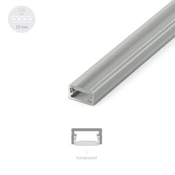 Profilé ALU MODEL G 2m + Diffuseur transparent