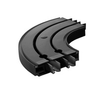 COURBURE FINALE pour rails de rideaux de plafond en PVC 2-LIGNES DROITE & GAUCHE