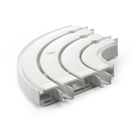 COURBURE FINALE pour rails de rideaux de plafond en PVC 3-LIGNES DROITE & GAUCHE