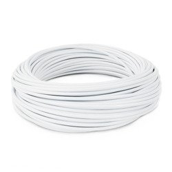 Corde NON NEUVE en gaine PVC PVC BLANC 4/7mm