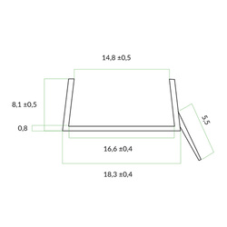 Joint de socle gris 16mm 1.5m