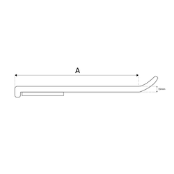 Barre de fenêtre avec lèvre BLANC Largeur: 30 mm