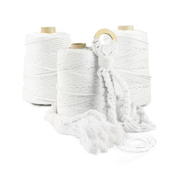 Ficelle de coton Macramé 5mm 100m BLANC