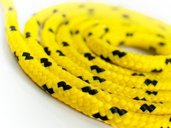 Cordage de voile en polypropylène tressé JAUNE 2mm