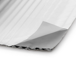 Bandeau de cheminée 2D cannelé 300mm RAL 8019 DARK BRONZE