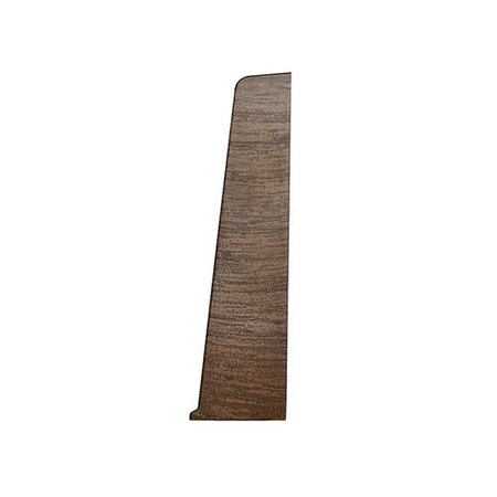 Terminaison droite pour plinthe en PVC de 75 mm HIKORA