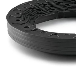 Bordure de Jardin Flexible Rant 10m Hauteur 40mm GRIS FONCÉ Jeu de piquets