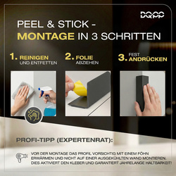 PVC Angle de protection 40x40mm NOIR 1m 