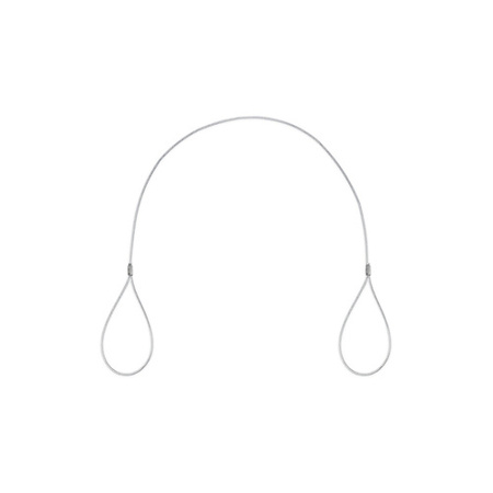 Câble d'acier en PVC transparent avec boucles Corde à œillets 4/6mm 6x7