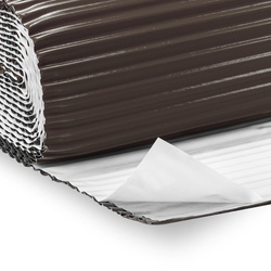 Bandeau de cheminée 2D cannelé 300mm RAL 8019 DARK BRONZE