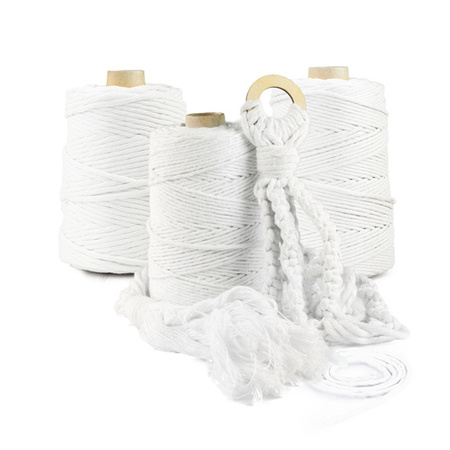Ficelle de coton Macramé 5mm 100m BLANC