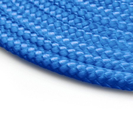 Cordage de voile tressé en polypropylène BLEU Uni sans boucle 8mm