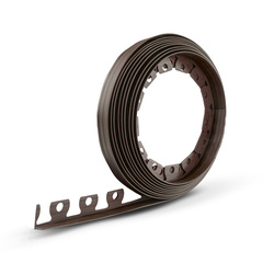 Bordure de jardin Flexible Rant 10m Hauteur 40mm Bronze Set avec piquets