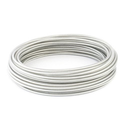 Corde Corde en acier inoxydable dans une gaine en PVC PVC transparent 5/7mm