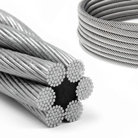 Câble d'acier Galvanisé 12mm Toron 6x37