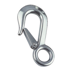 Crochet en acier inoxydable AISI 316 avec œillet et verrou 1410kg