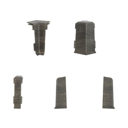 Plinthe 55mm PVC 2.5m SKALISTY OAK + 5 vis GRATUITES !