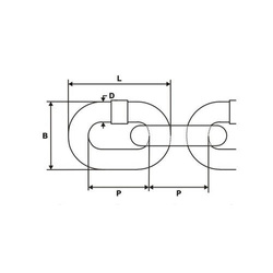CHAINE A COURT PONT A1 soudée 2mm zinc