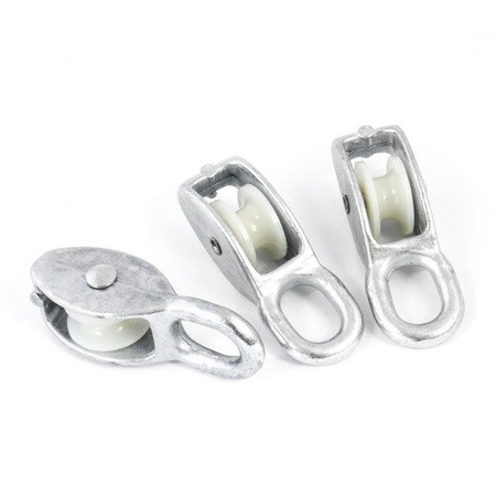 Poulie à câble zinguée SINGLE 40