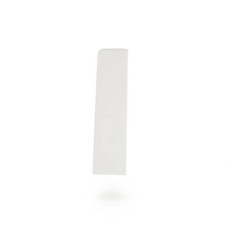 Terminaison droite pour plinthe en PVC de 60 mm BLANC