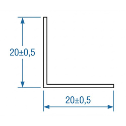 PVC Angle de protection 40x40mm NOIR 1m 